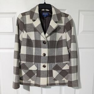 NWOT Pendleton plaid wool blazer jacket